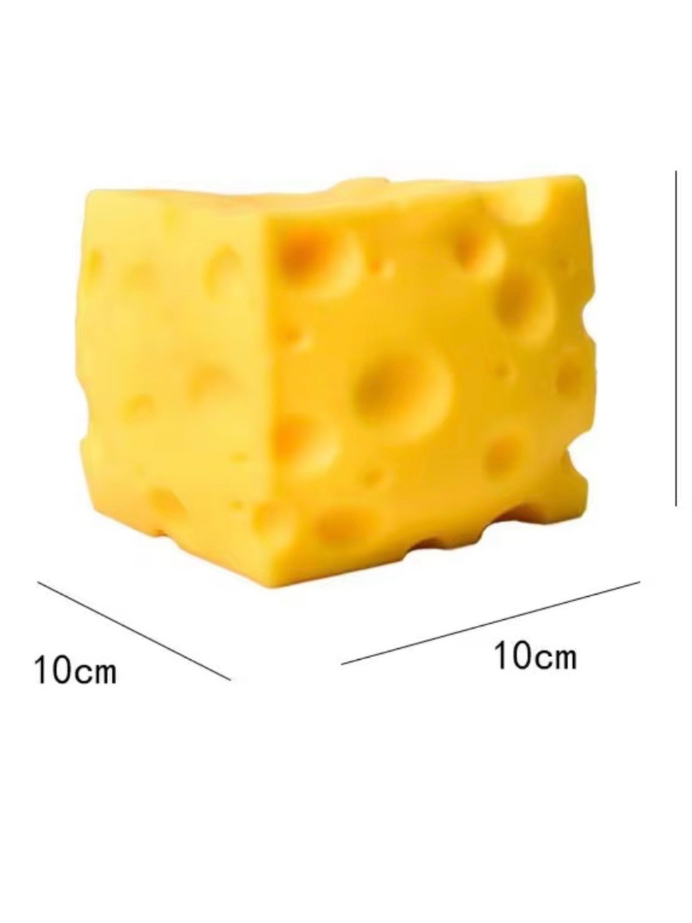 Cheese Cube Stress Ball Cheese Shapeable Squeeze Ball Non-Bounce Fidget Toy